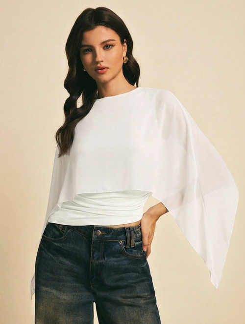 Batwing Sleeve Blouse - Dramatic Silhouette. Unrivaled Comfort.