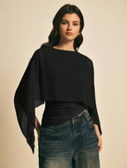 Batwing Sleeve Blouse - Dramatic Silhouette. Unrivaled Comfort.