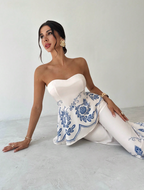 Floral Print 2-Piece Set  - Floral Elegance. High-Waist Harmony. Effortless Charm.